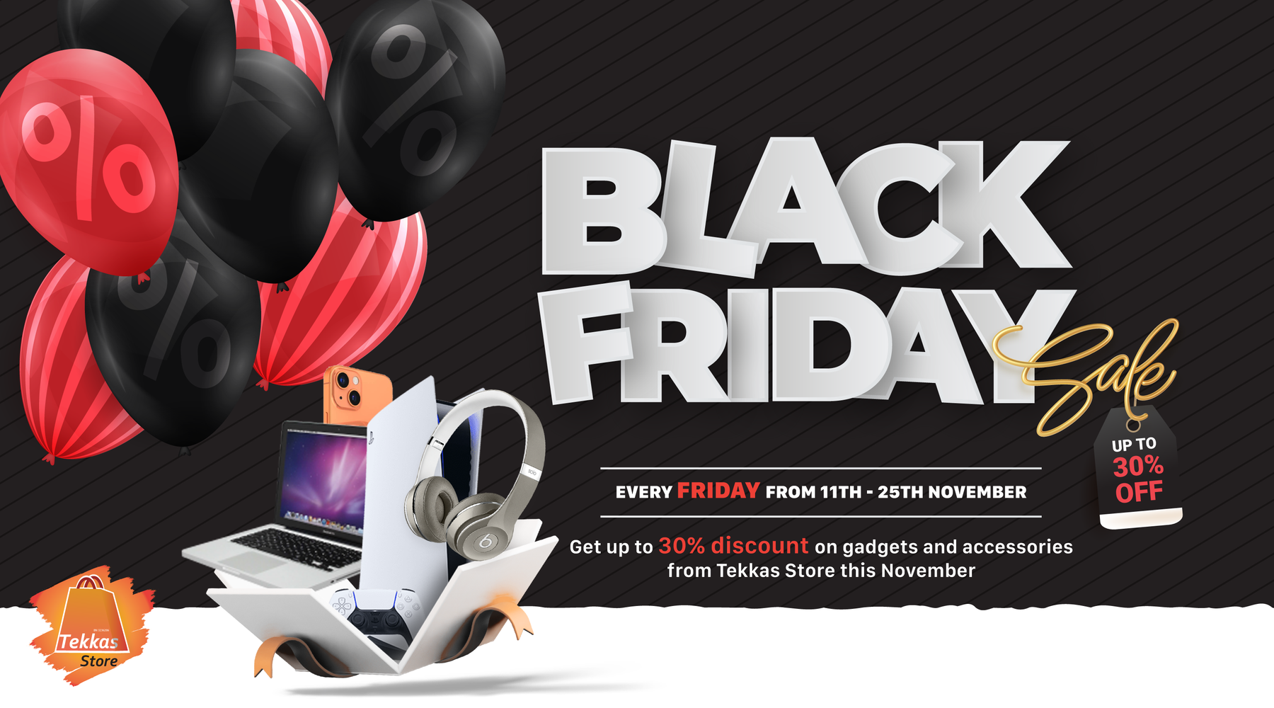 Tekkas Store Black Friday 30% Savings