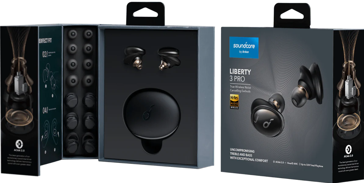 Soundcore - Liberty 3 Pro Wireless Noise Cancelling Earbuds