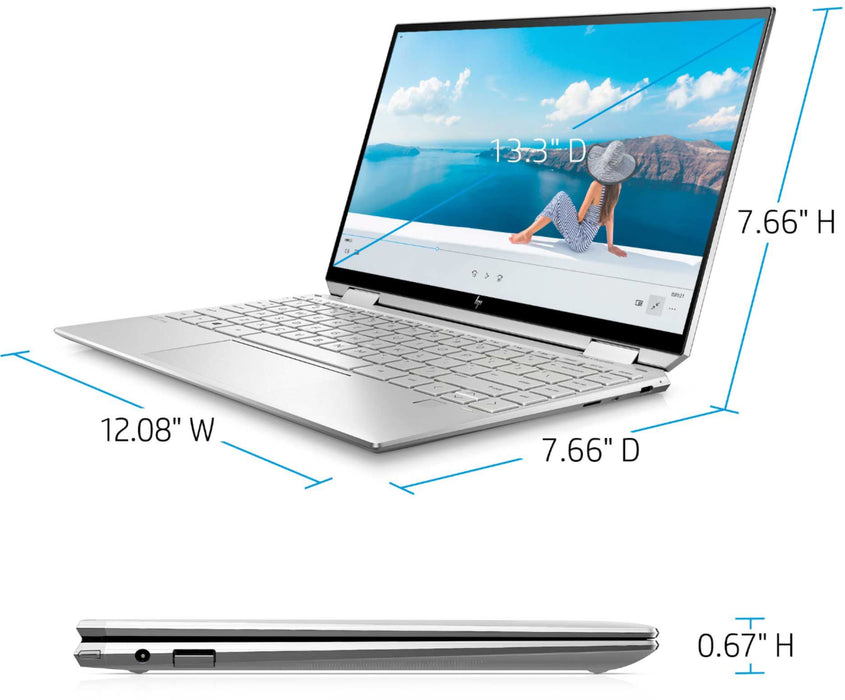 HP - Spectre x360 13.3" Ultra HD Touchscreen Laptop - Intel Core i5 - 8GB Memory - 256GB SSD - Natural Silver