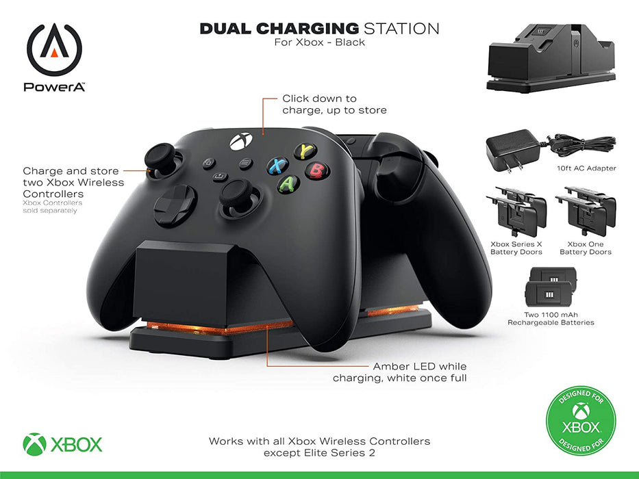 PowerA Dual Charging Station for Xbox - Black